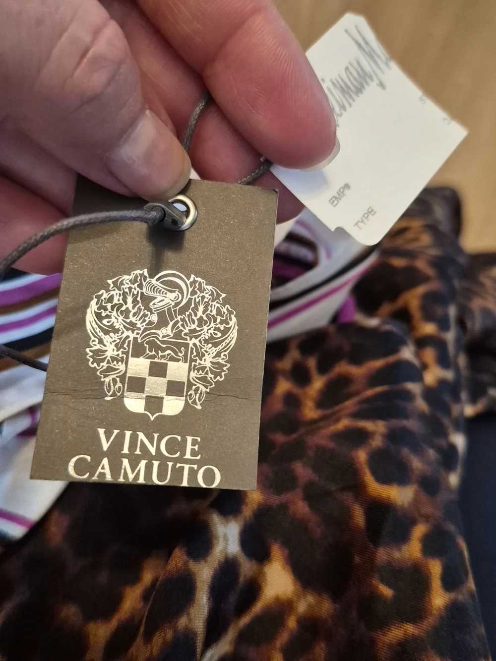 NWT Vince Camuto Prairie Leopard Square Scarf | Designer Animal Print | Silk
